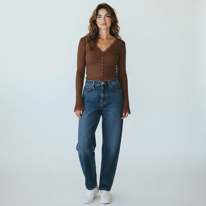 Camiseta Bella Marrón